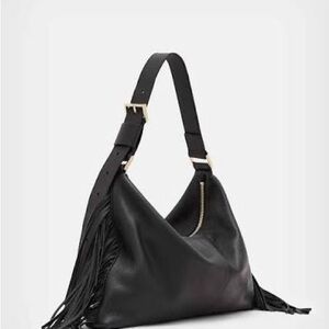 Allsaints Edbury Fringe leather bag